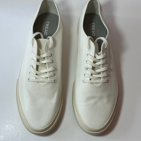 Everlane Unisex Recycled Cotton The Forever‎ Sneaker Tennis Sneakers White main image 9